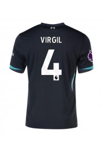 Liverpool Virgil van Dijk #4 Voetbaltruitje Uit tenue 2024-25 Korte Mouw